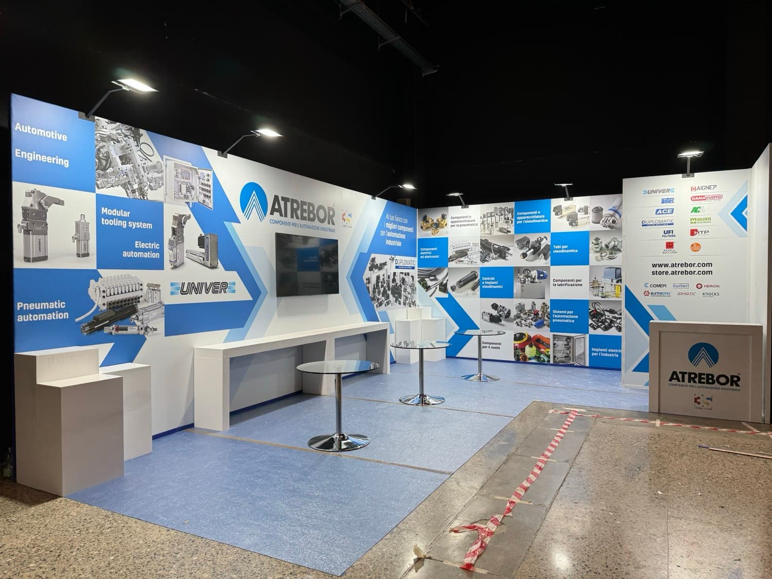 Atrebor industrial automation stand