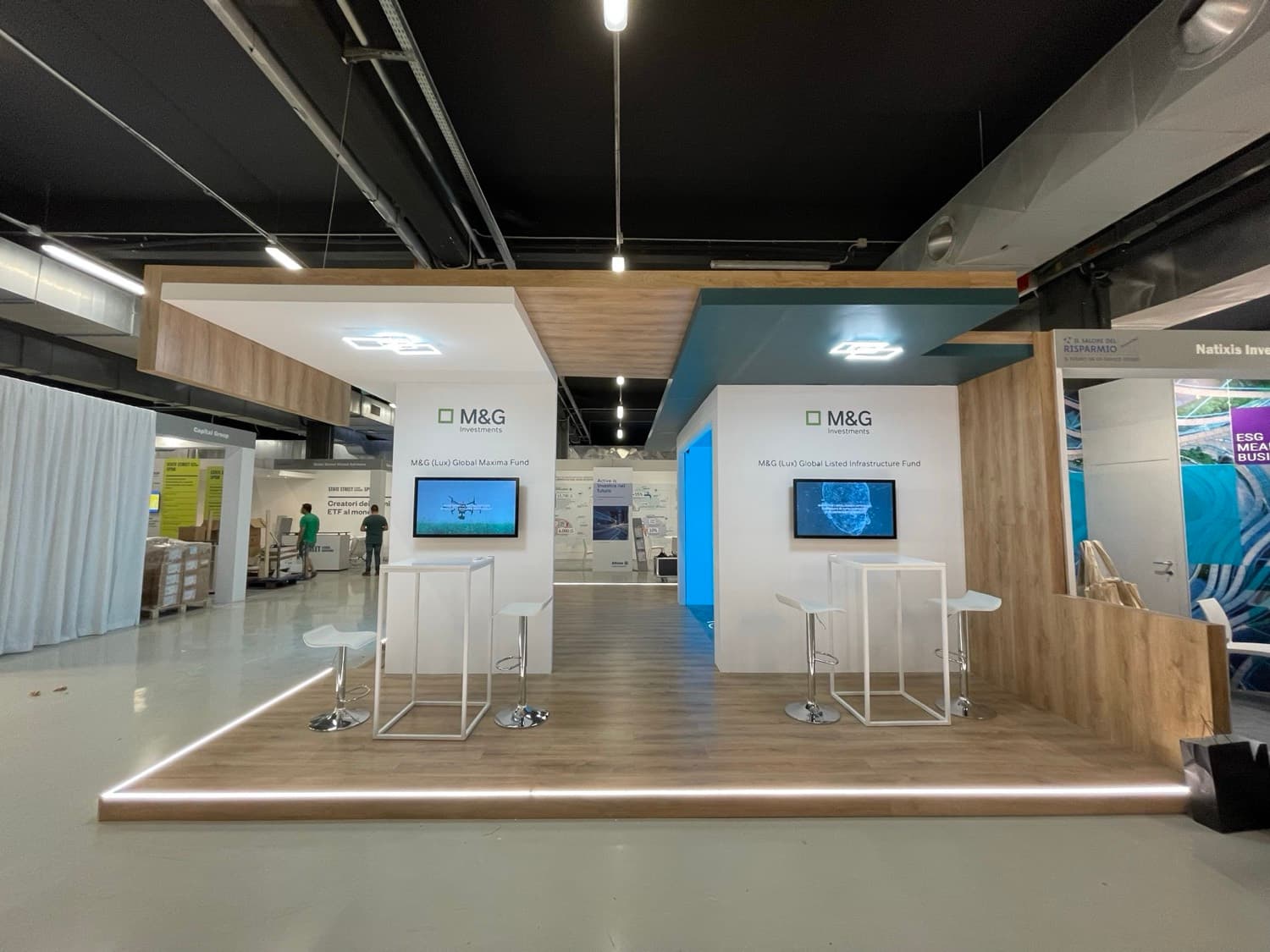 M&G Investments stand, dual pavilion