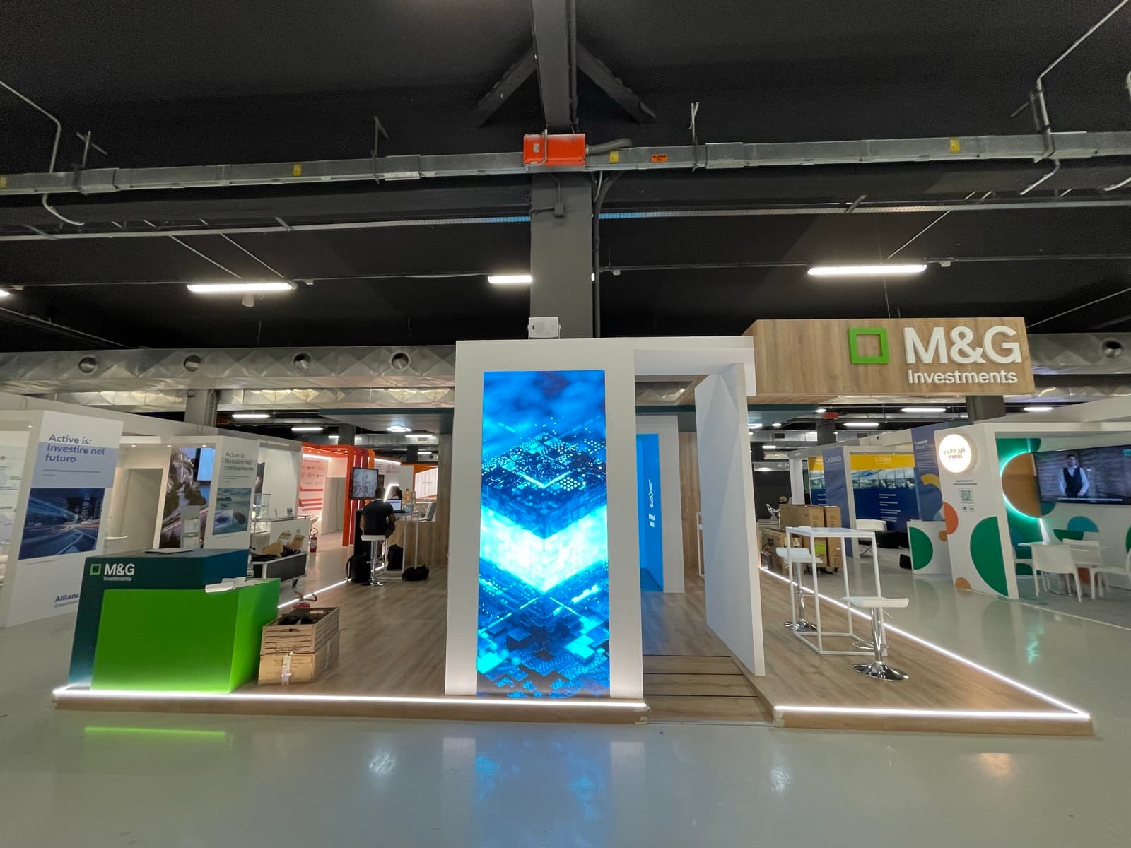 M&G Investments stand, wide view