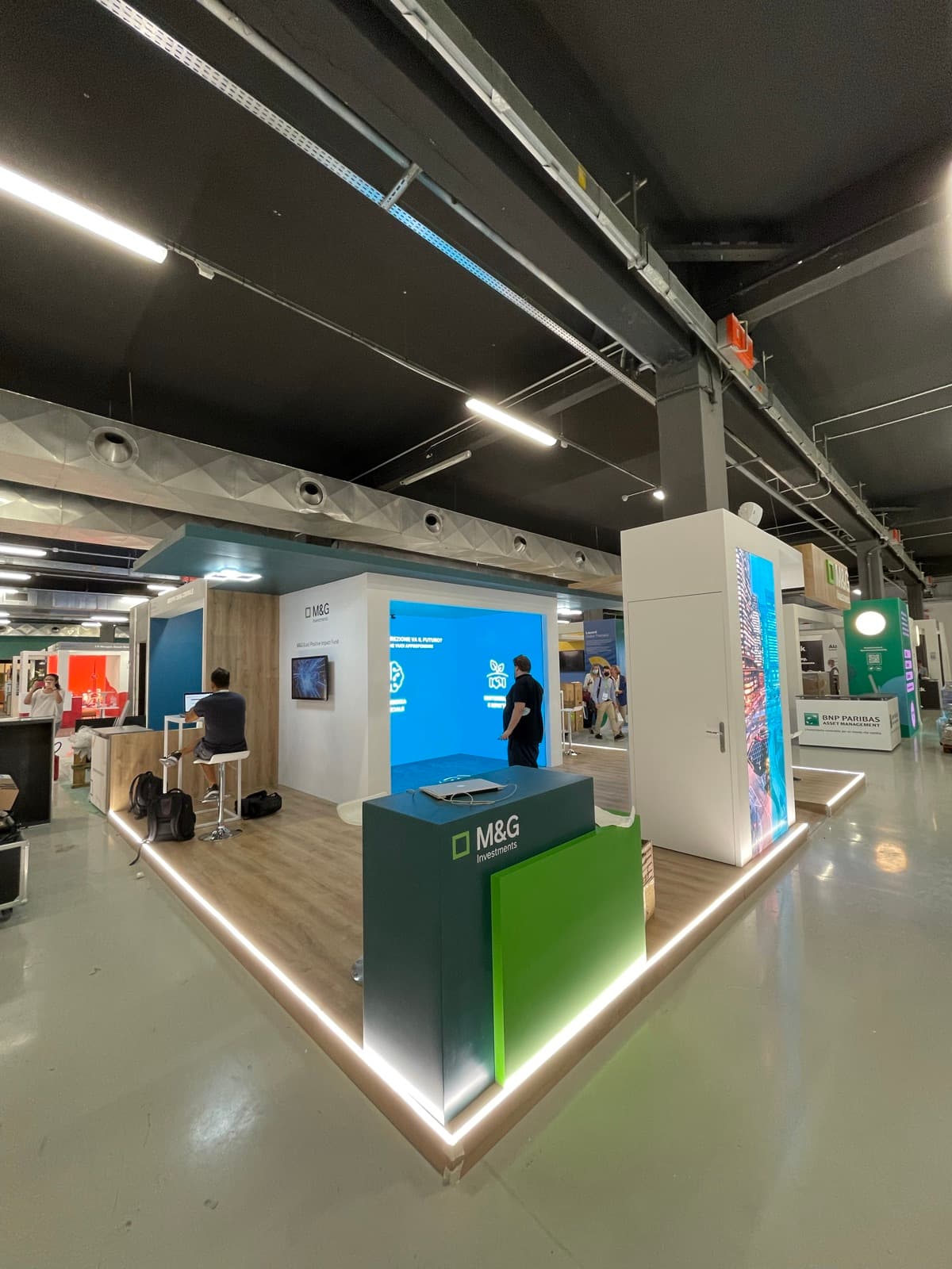 M&G Investments stand detail