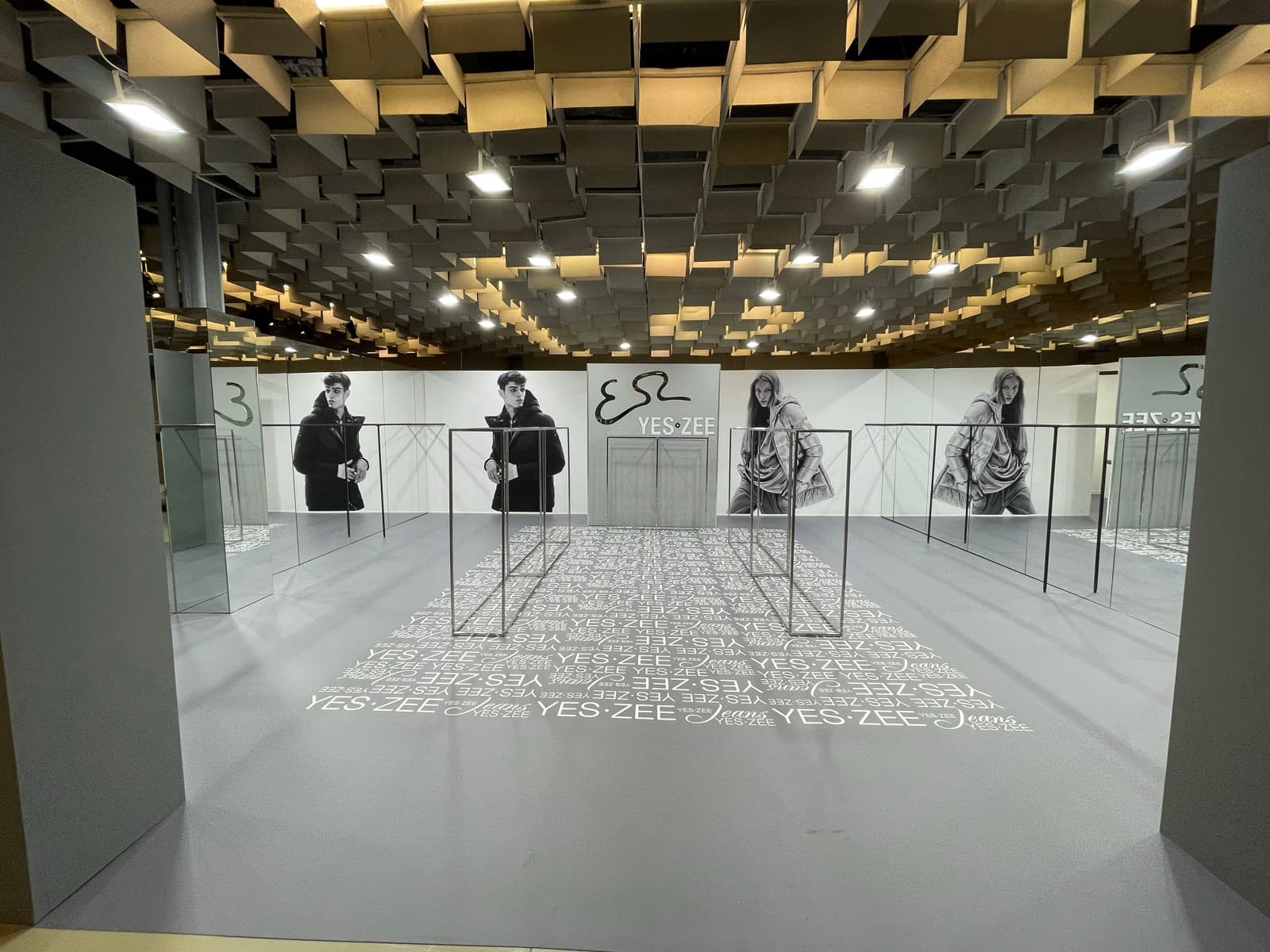 YES ZEE interior with fashion photography panels